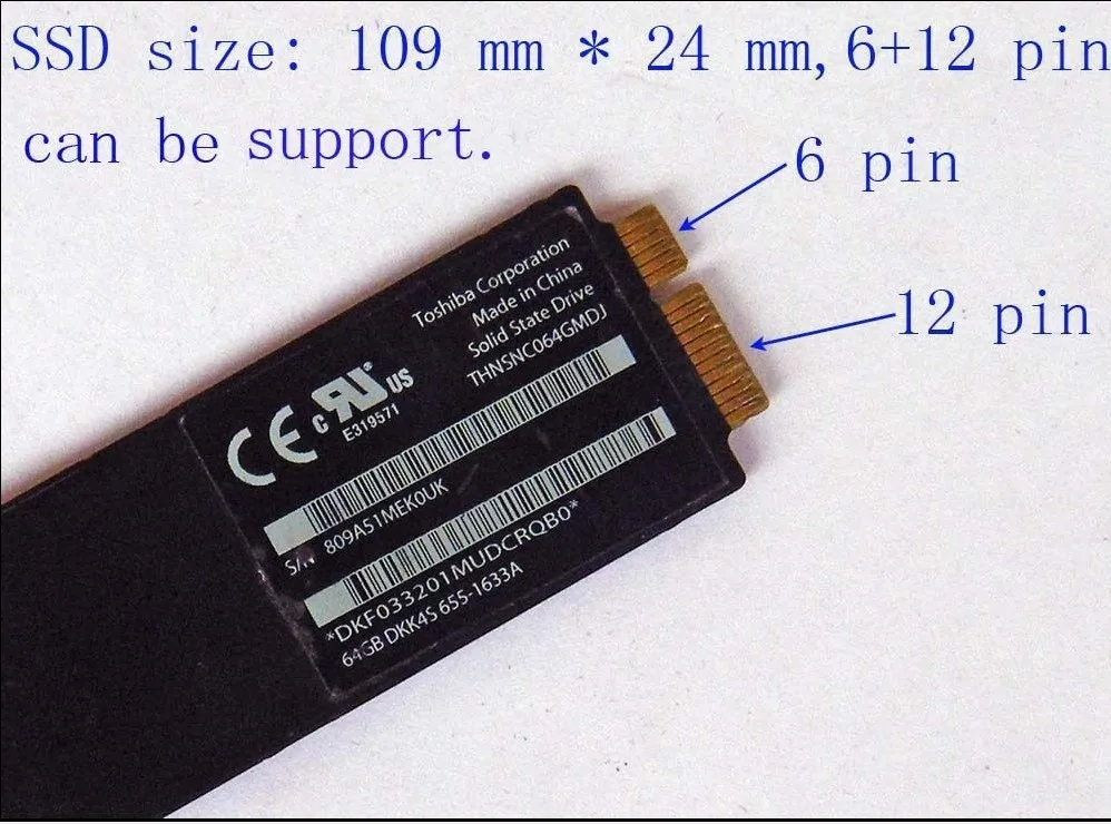 Адаптер SSD 2 5 &quot3 5&quot SATA macbook air 2010 2011 версия A1369 A1370 MC503 MC504 MC505 MC506 MC968 MC969 MC965 MC966|sata 3|2