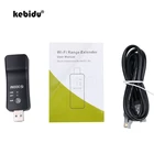 Беспроводной сетевой адаптер kebidu 300 Мбитс кнопкой WPS, ретранслятор Wi-Fi, черный сетевой кабель для телевизора
