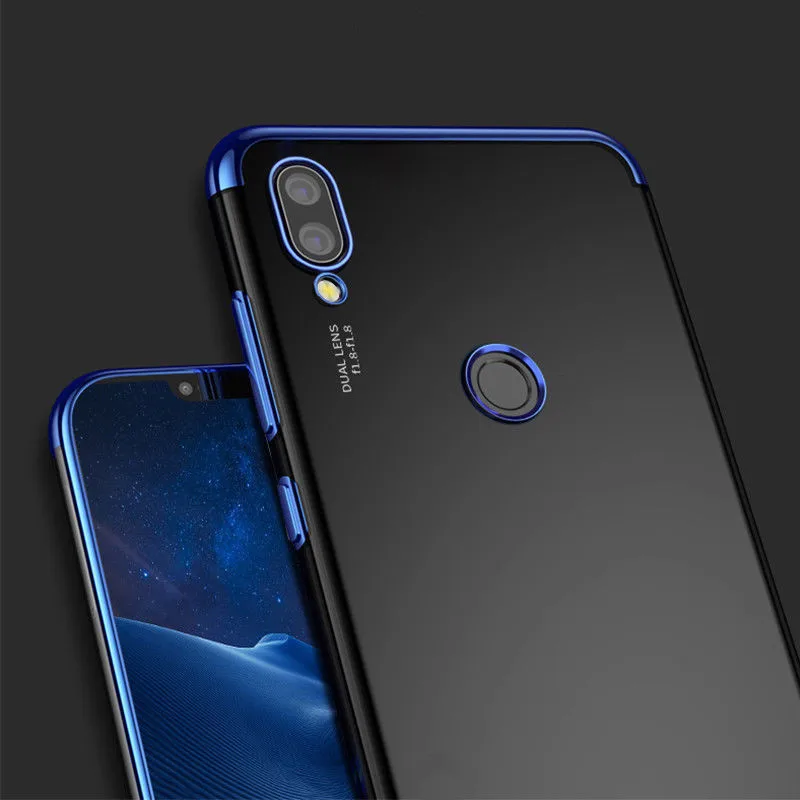 Для huawei Y6 чехол прозрачное покрытие TPU мягкая тонкая силиконовая задняя крышка для huawei Y6 Y7 Pro Y9 Prime чехол для телефона