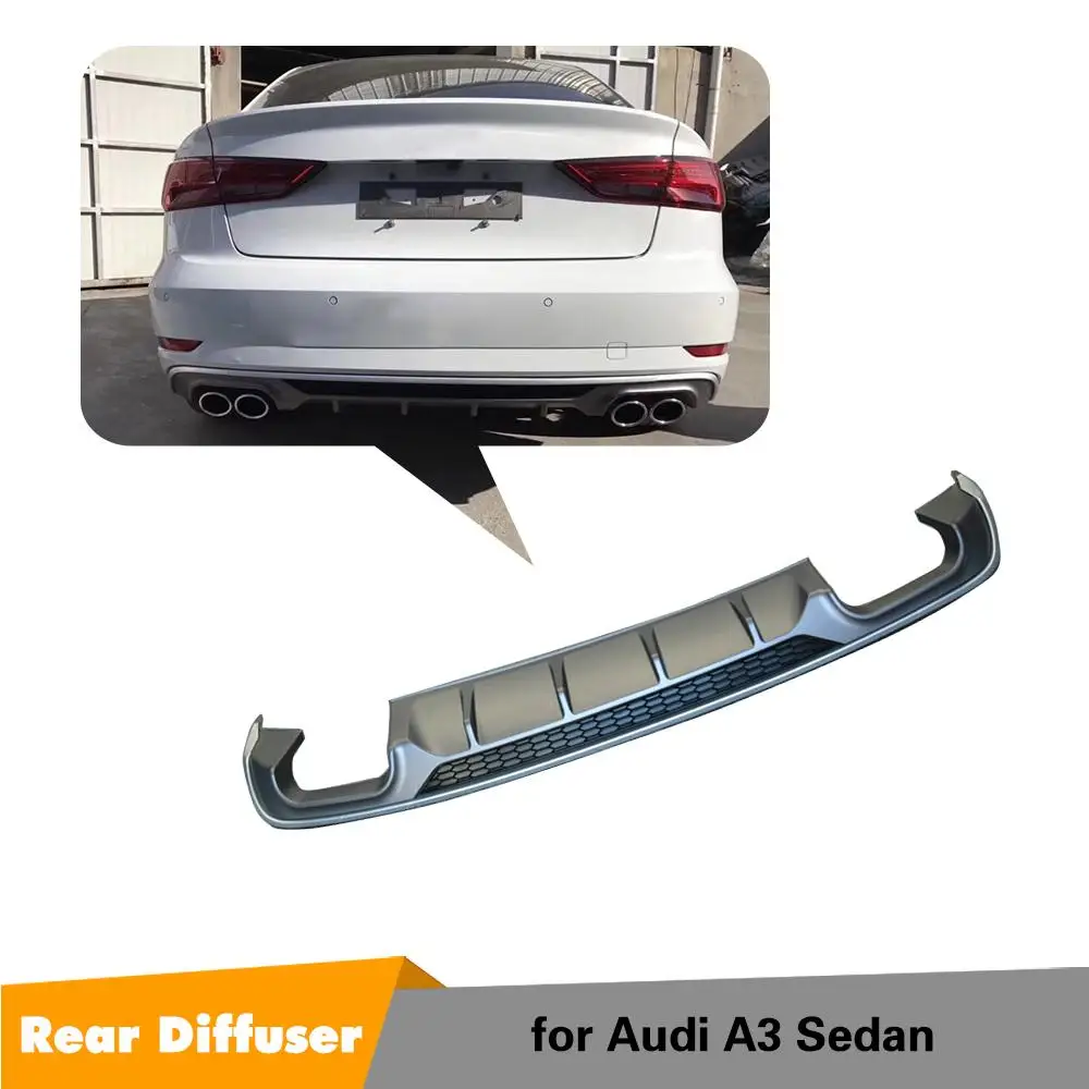 Автомобильный задний бампер диффузор для Audi A3 седан стандарт 4 двери 2017 2019 PP