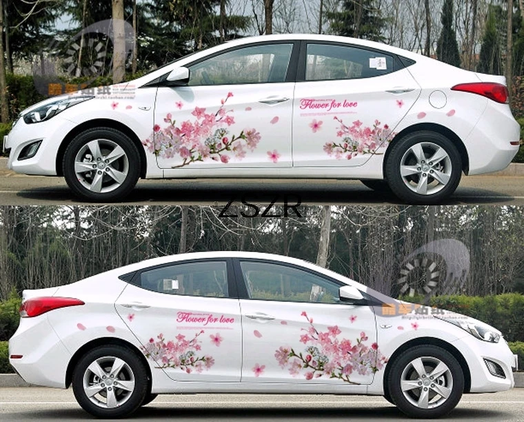 Великолепные восточные вишневые наклейки на автомобиль Z2CA286|car sticker|car body stickerstickers
