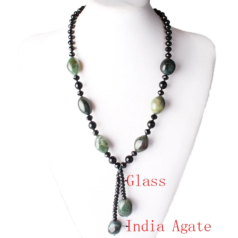 

CAMDOE DANLEN Natural Gem Stone Amazonite Bohemia Statement Long Necklaces&Pendants 60CM Fashion Charms Women Necklaces Jewelry