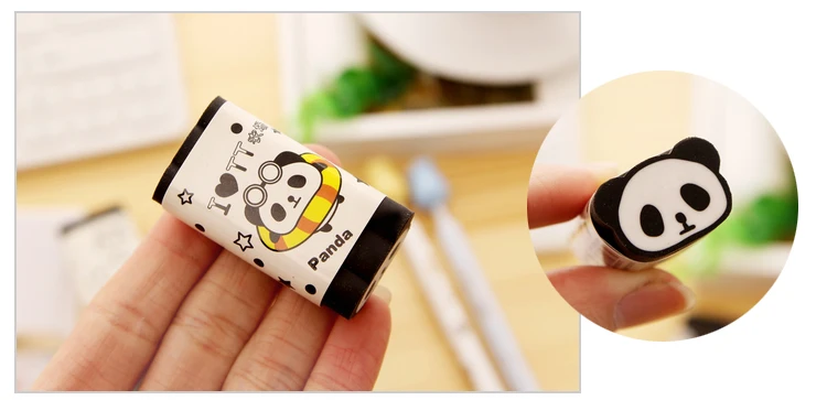 Kawaii Cuttable карандаш ластик для детей мультяшная Милая панда набор Медведь ластики резиновый боррач можно разрезать на шт школьные принадлежности