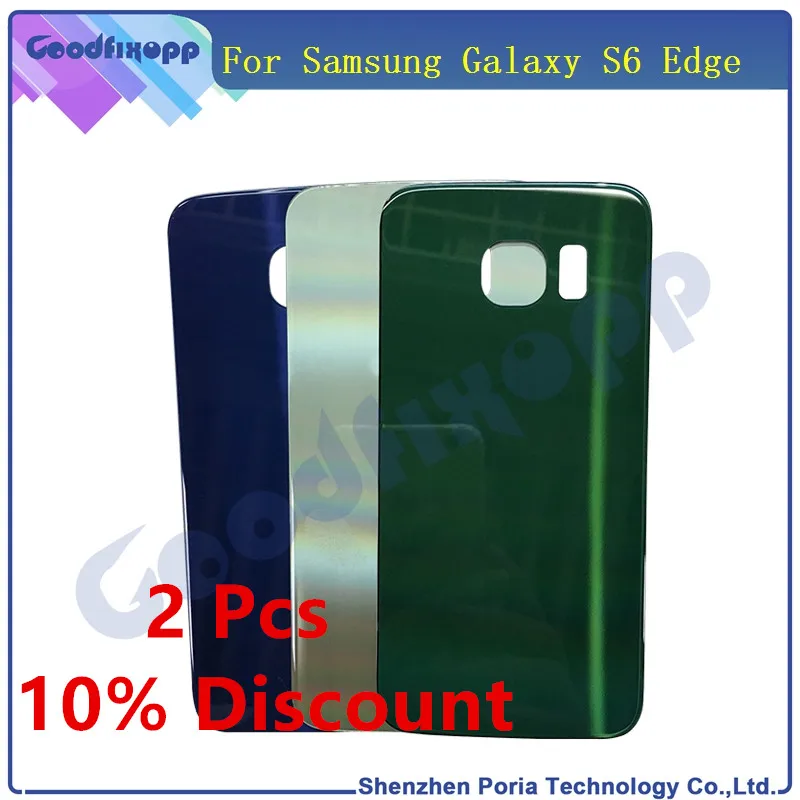Оригинальный чехол для Samsung Galaxy S6 Edge задняя крышка G9250 запасные части|housing cover|back