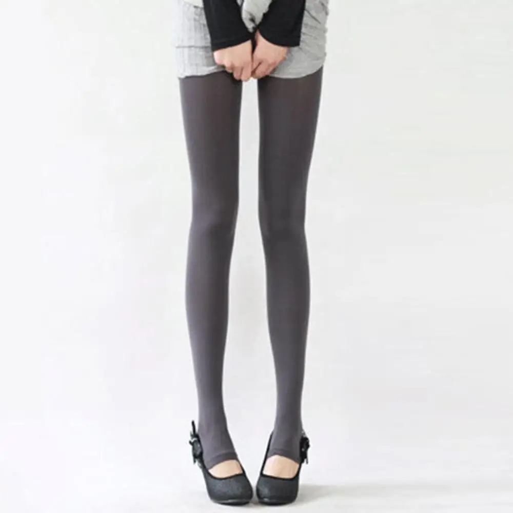 Серый Шаг ноги женские теплые колготки 120D бархатные Collants весна осень Чулочные изделия Fantaisie сексуальные колготки эластичные Strumpfhose тонкие Medias - Цвет: Серый