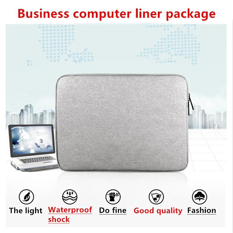 Хит, водонепроницаемая сумка для ноутбука, чехол для ноутбука Macbook retina Pro, 13,3 дюймов, чехол для lenovo 11, 12, 13, 14, 15, 15,6 дюймов, сумка на молнии