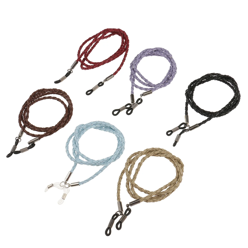 6 шт. модные очки унисекс из искусственной кожи в богемном стиле ожерелье с