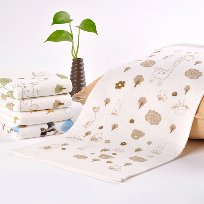 4 шт./лот детское газовое полотенце банное для младенцев кормления Детский платок