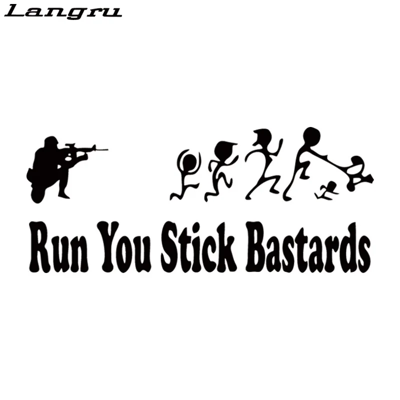 Langru горячая Распродажа Anti Stick Family Run You ублюдки солдаты морские наклейки JDM |