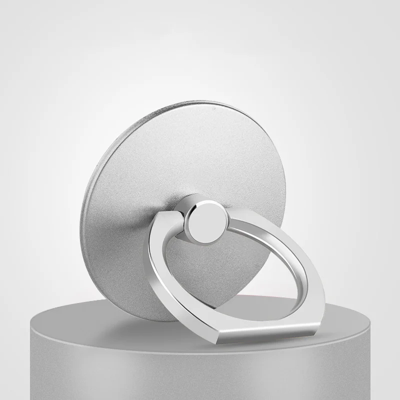 silver circle Палец кольцо розетка для мобильного телефона стенд 360 градусов Автомобильный держатель для iPhone XS Xiaomi samsung смартфон ручка IPAD Автомобильный держатель Стенд - Цвет: silver circle