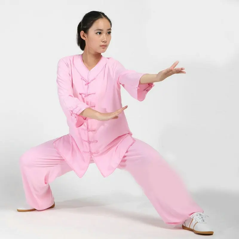 Хлопковая и вискозная форма для Тай Чи китайская одежда кунг-фу тайцзи женский