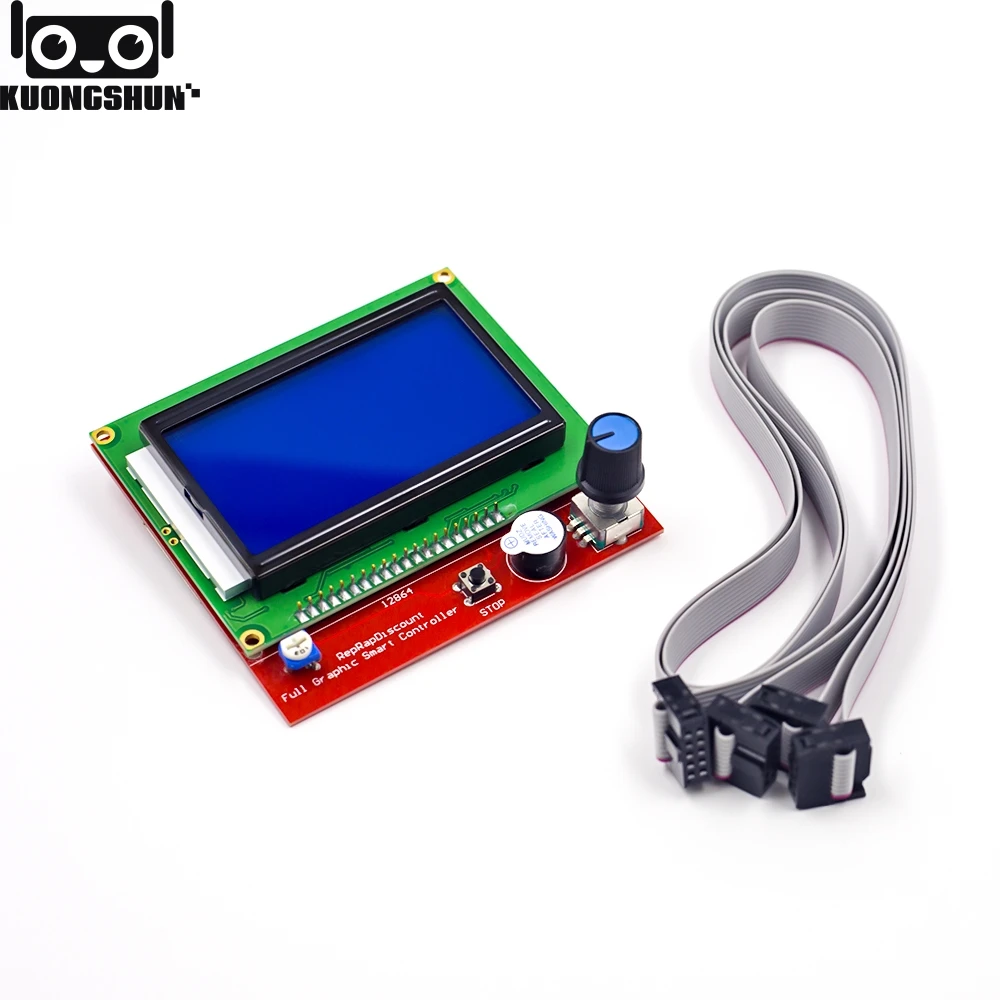 KUONGSHUN Full Graphic 12864 Smart control ler RAMPS 1,4 lcd 12864 lcd панель управления синий экран для 3d принтера