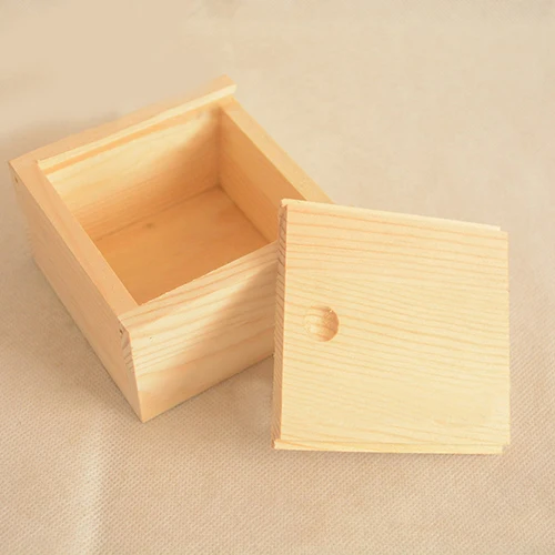 Vintage Simple Plain Wooden Necklace Jewelry Small Gadgets Storage Box Case | Украшения и аксессуары