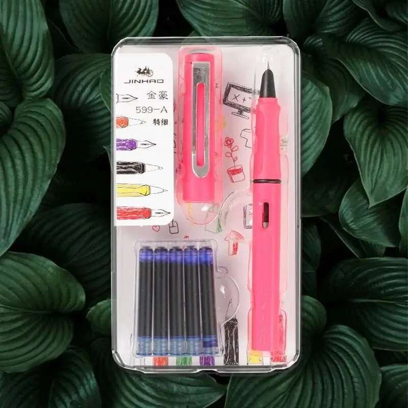 Jinhao 599a авторучка набор каллиграфия ручка Dolma Kalem Pluma Студенческая со съемным чернильным мешком ручка подарок для мальчиков и девочек прекрасный
