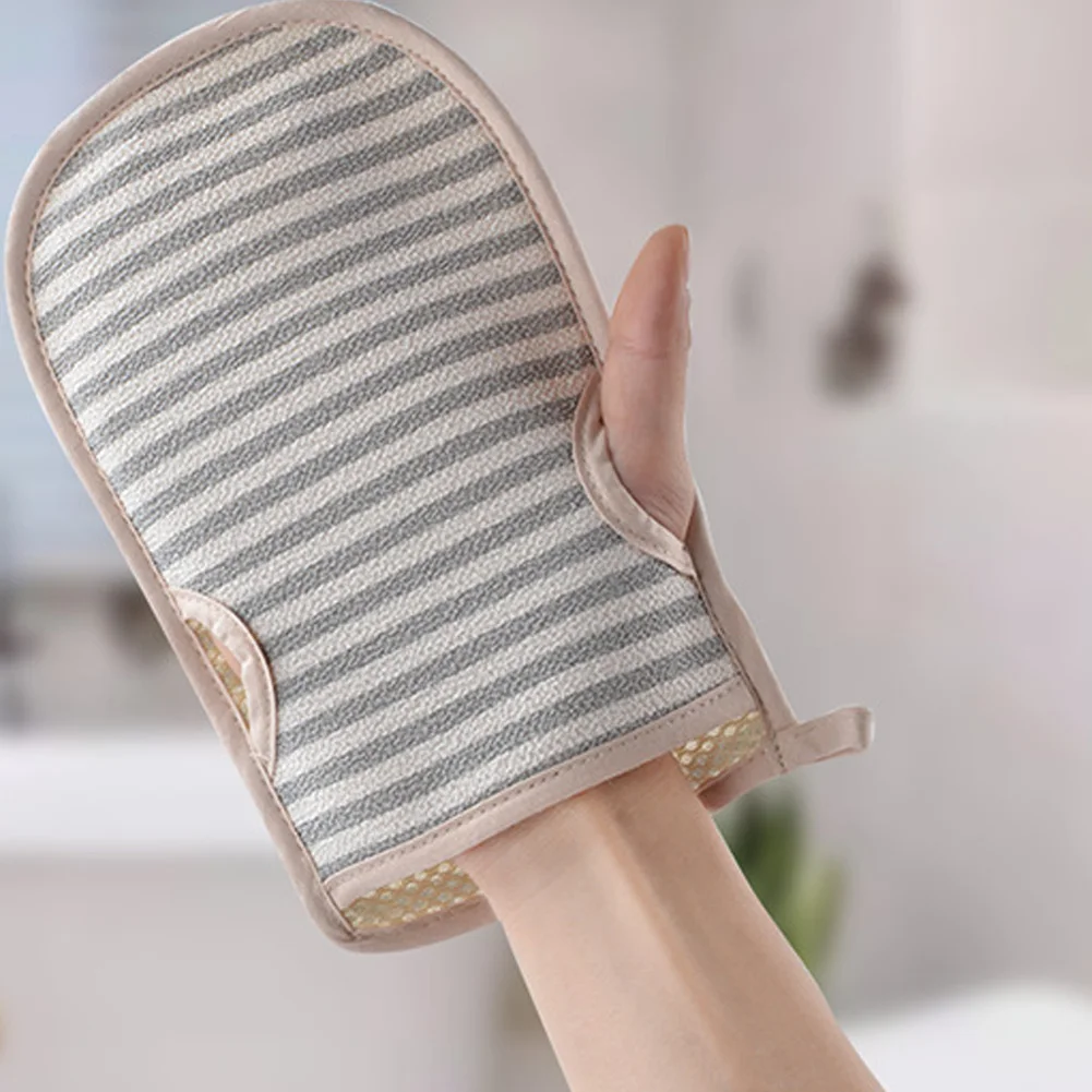 Удаляет утолщенные отшелушивающие перчатки массажные мертвой кожи для ванной митенки сухой душ