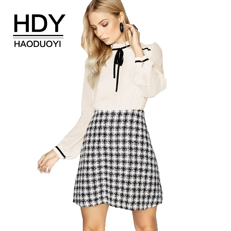 Женская рубашка HDY Haoduoyi с рукавом фонариком| |