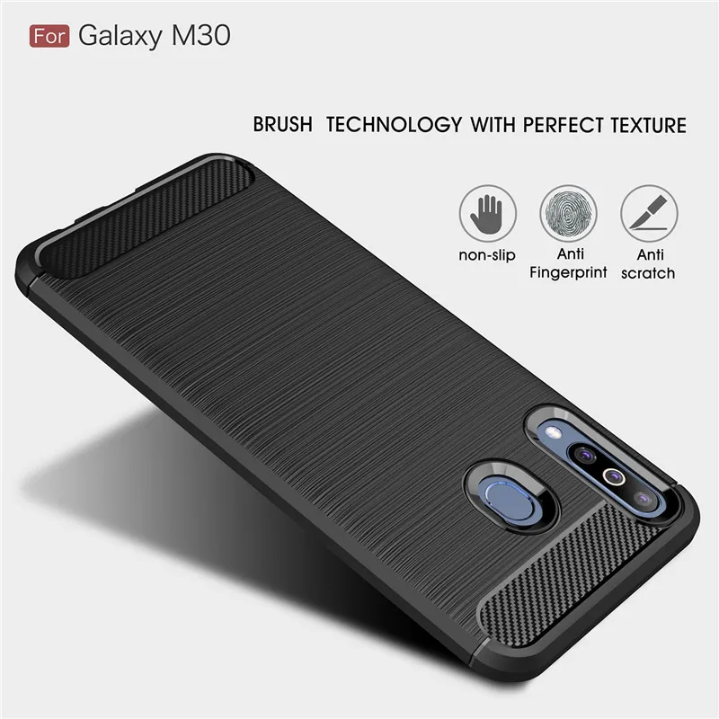 Мягкие силиконовые ТПУ чехлы для samsung Galaxy M30 чехол противоударное покрытие