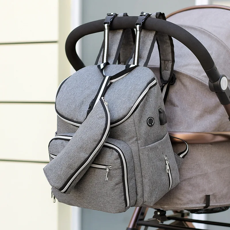 Модные детские сумки для подгузников с Usb-интерфейсом вместительная