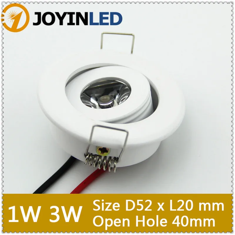 

Wholesale 1W 3W Mini LED ceiling down light White Round Spot lights Living kicthen lamp warmwhite coldwhite Free Shipping