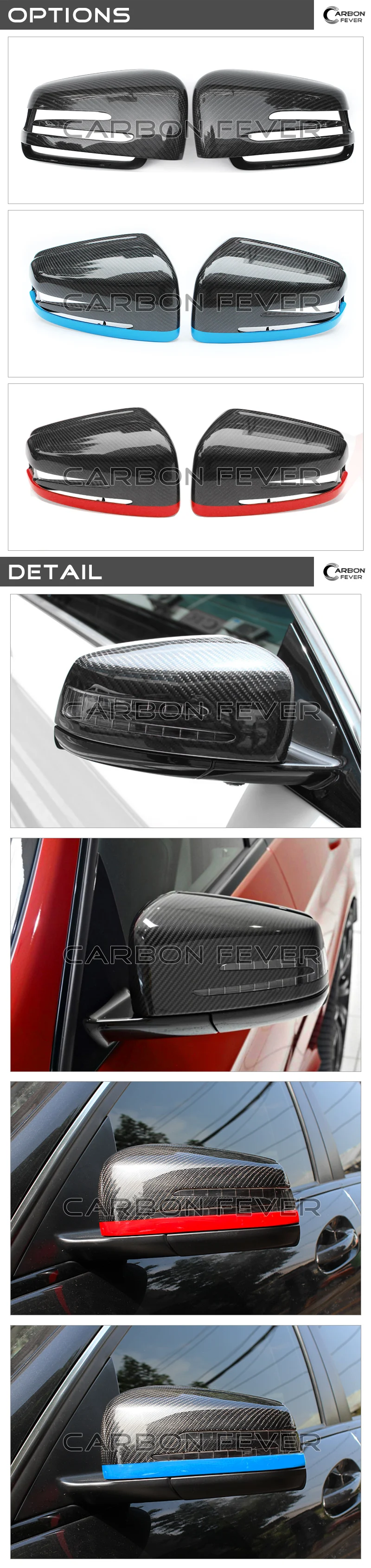 Пара крышки зеркала из углеродного волокна подходит для Mrcedes A B C E CLA CLS GLA класс W176 W246 W204 W205 W207 W202 W213 W117 W218 X156