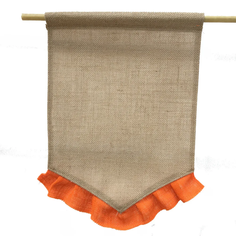 Пустая Мешковина для сада флаг DIY свадьба день рождения Рождество Хэллоуин День