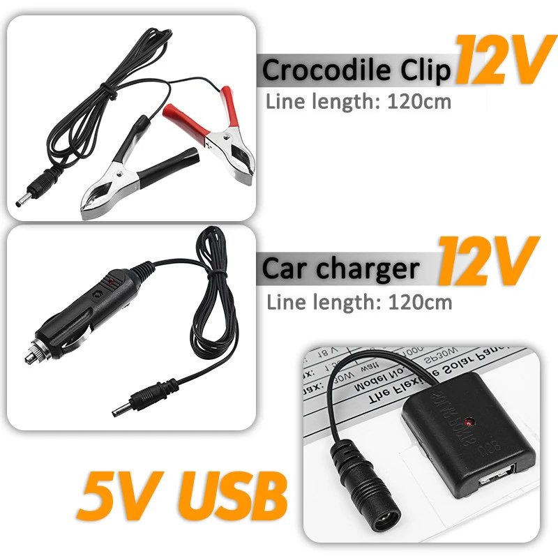 Новый 12inch11W DC12V вентилятор с 1 2 м DC-crocodile clip line USB 30WDC 5V солнечная панель