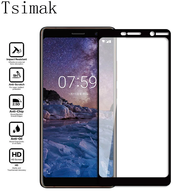 Tsimak закаленное Стекло для Nokia для детей возрастом 2, 3, 5, 6, 8, 7 плюс 2,1 3,1 5,1 6,1 7,1X3X5X6X7 Экран пленка на весь экран Стекло пленка