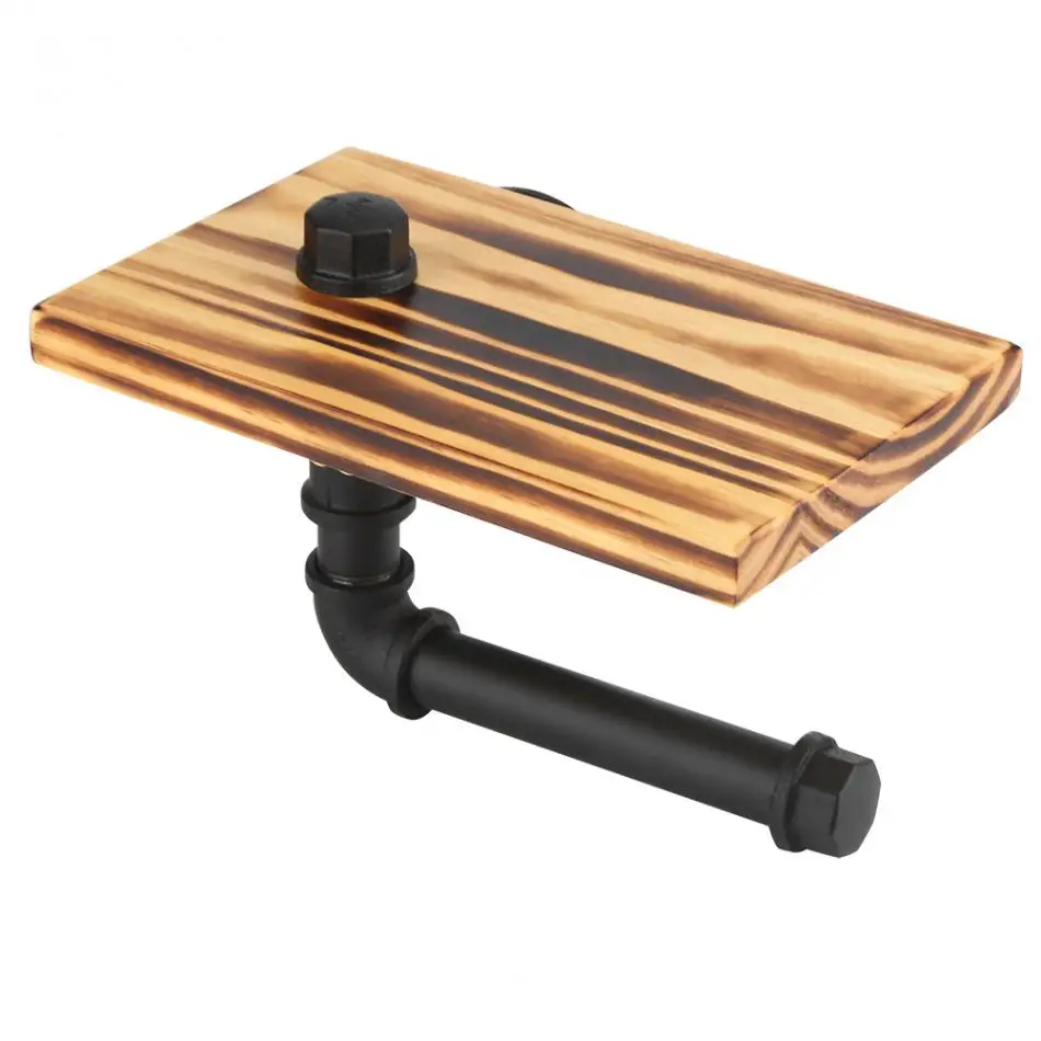 Настенная вешалка для полотенец Полотенца кронштейна твердые деревянные панели