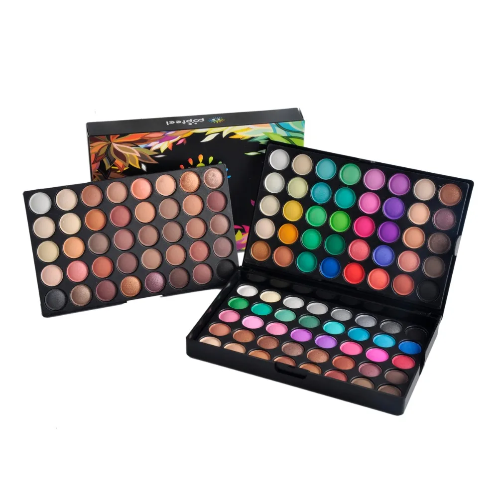 120 оттенков Popfeel тени для век косметическая пудра нюдовые палитра макияж матовые