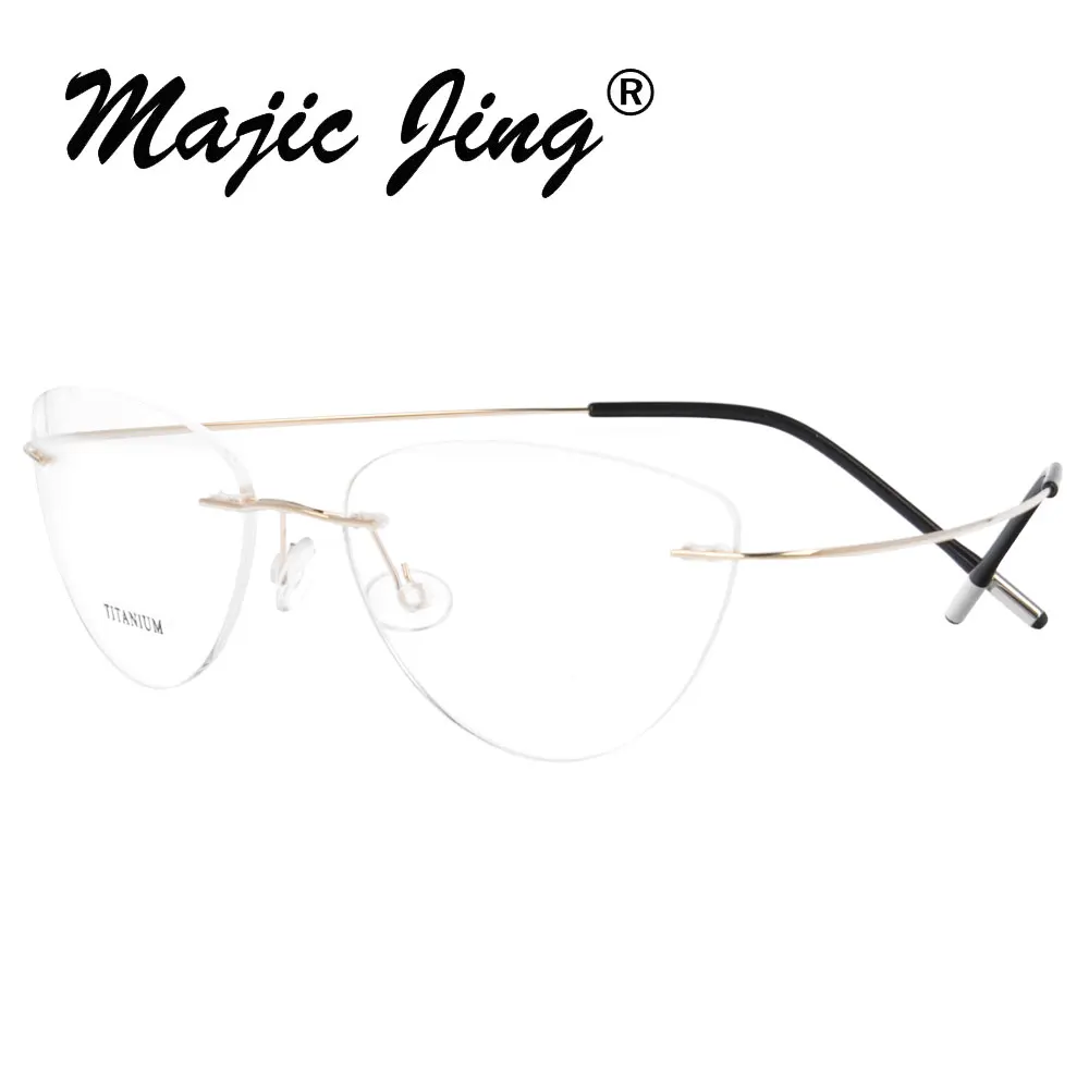 Очки без оправы Magic Jing титановые складные для очков близорукости 30 шт./лот 20003 -
