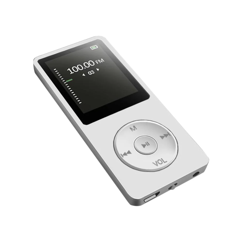 Портативный музыкальный mp3 плеер с экраном 1 8 дюйма и дисплеем 4 Гб перезаряжаемый