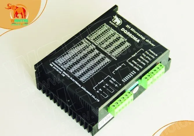 Хороший ЧПУ! Wantai 2 Axis Nema34 Stepper Motor WT86STH118-6004A 1232oz-in + Драйвер DQ860MA 7.8A 80V 256 микро гравер
