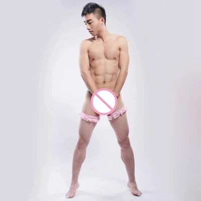 Хит продаж! мужские носки нижнее белье для геев сетчатые чулки Чулки с большой