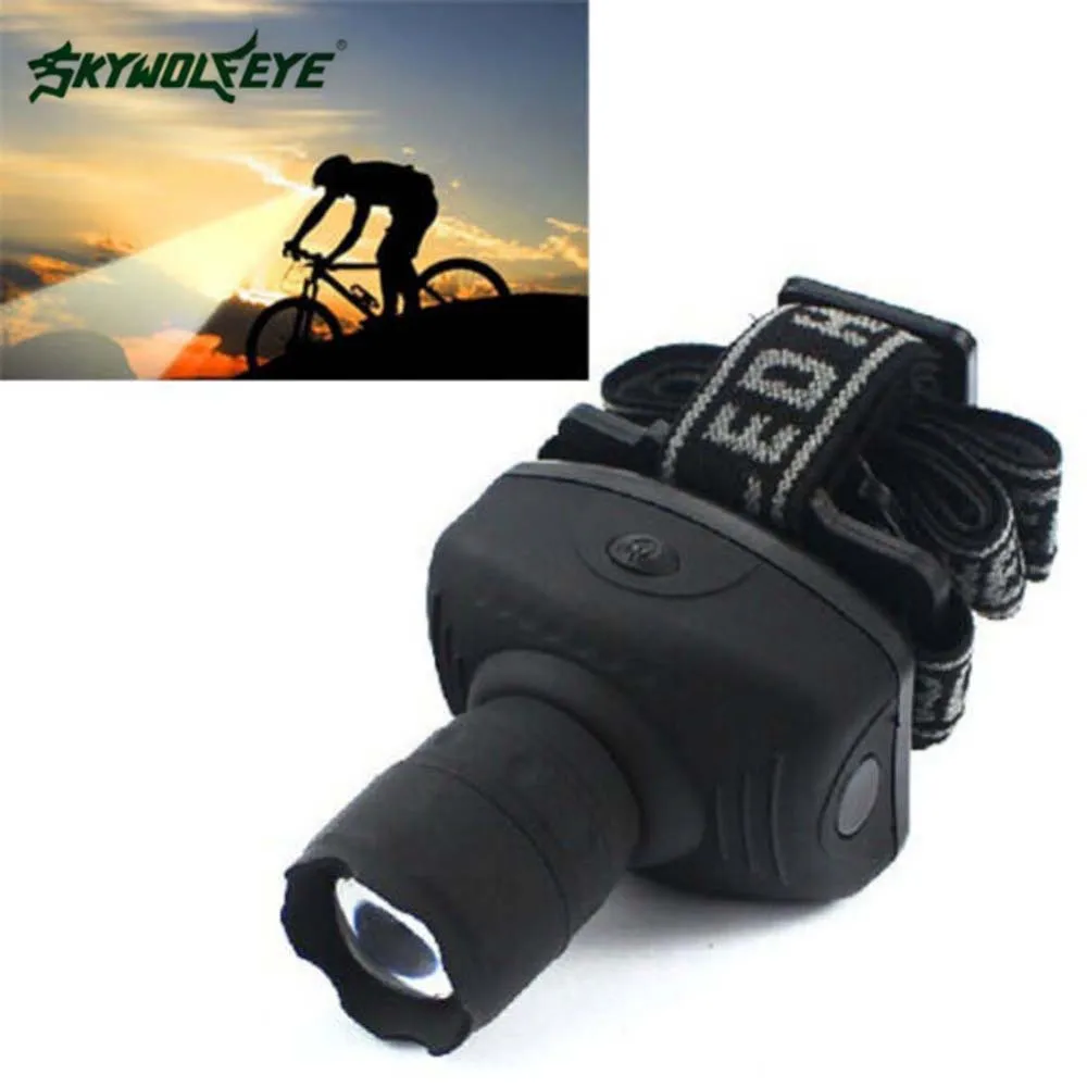 Портативный 3 Вт светодиодный масштабируемый налобный фонарь AAA Головной режима