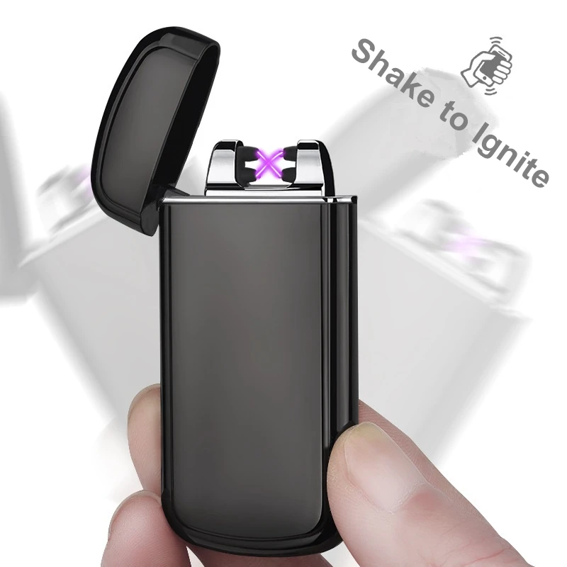 Креативный встряхивание для воспламенения прикуривателя USB перезаряжаемая