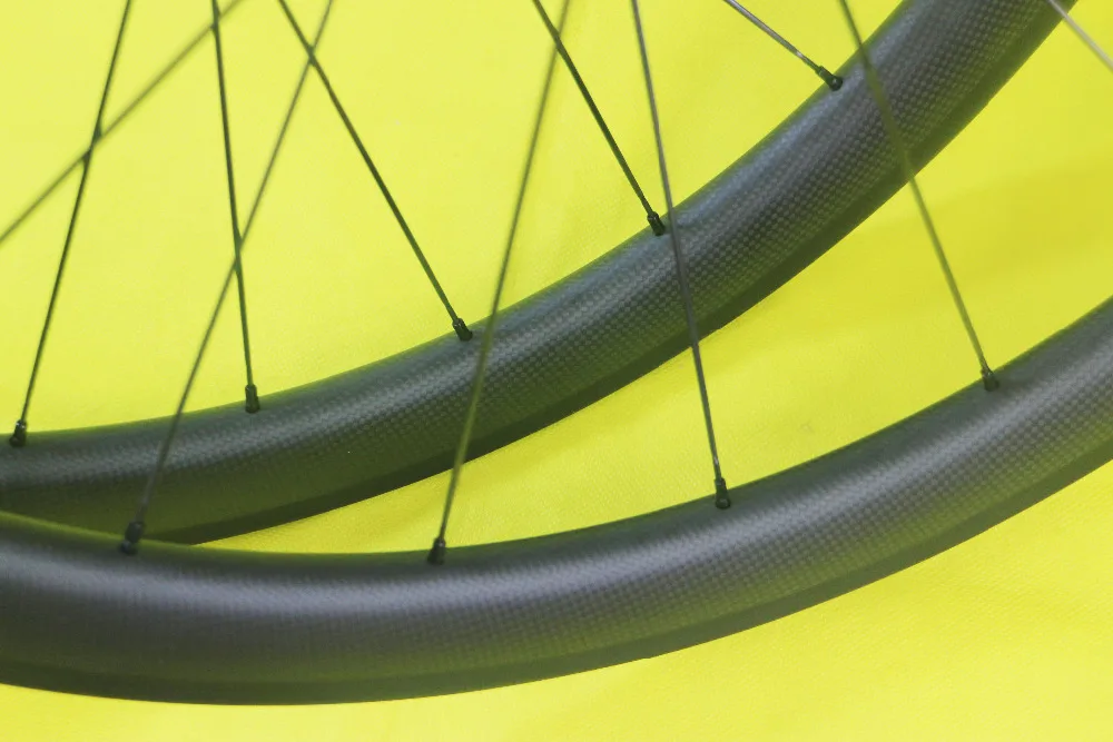 Комплект колес из углеродного волокна для шоссейного велосипеда 45 мм ширина 25 UD 3k