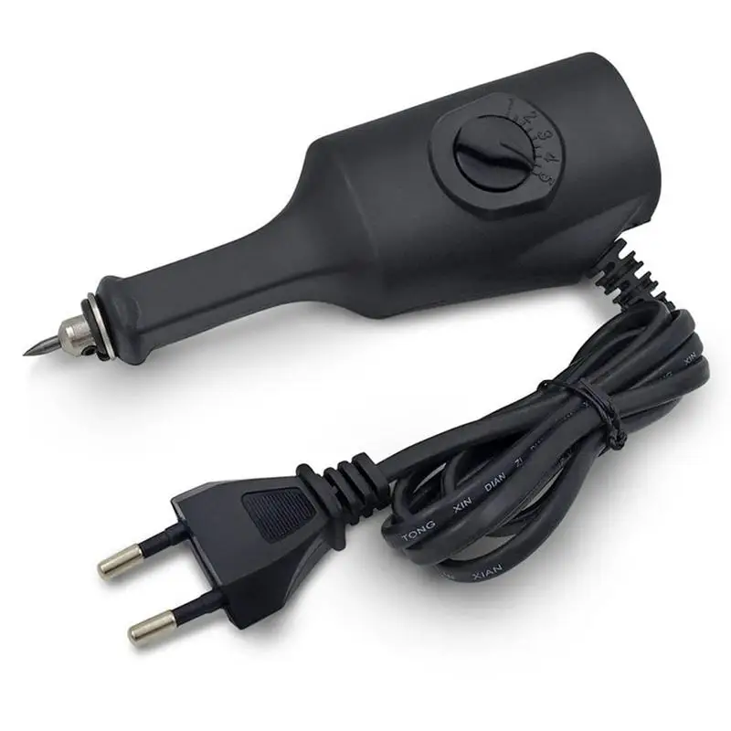 EU Plug 220 В электрическая гравировка резьба ручка плоттер машина для долбления советы на металл, дерево, стекло, пластик, керамика, камень поверхность - Цвет: EU Plug
