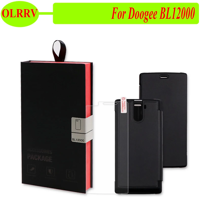 OLRRV Для Doogee BL12000 кожаный чехол с откидной крышкой пластиковым Чехол Pro Телефон