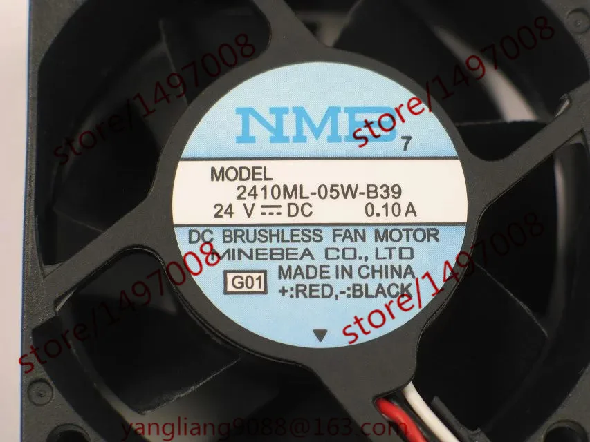 NMB MAT 2410ML 05W B39 G01 DC 24V 0.10A 3 жильный 60x60x25 мм Сервер вентилятор охлаждения|square fan|server fandc