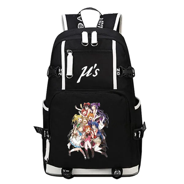 9 Мультяшный женский рюкзак LoveLive, Kawaii Back Pack, Minami Kotori, холщовые школьные сумки, Mochila Feminina, рюкзак для ноутбука, большая сумка для книг - Цвет: 9