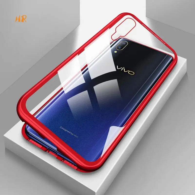 Магнитный адсорбционный металлический чехол s для Vivo V11 V9 Y85 X9 роскошный из