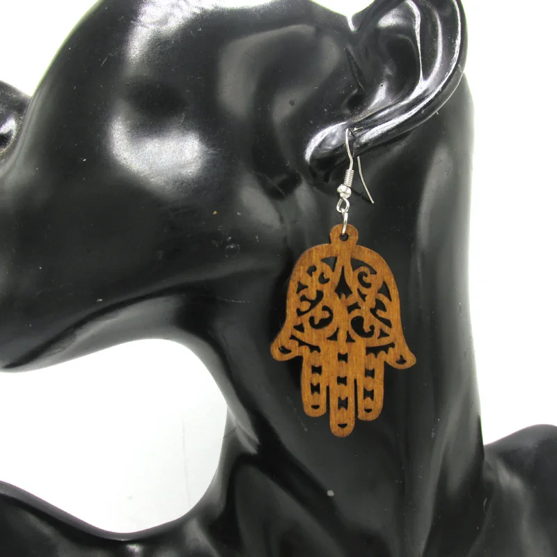Серьги-подвески Hamsa 4 цвета | Украшения и аксессуары