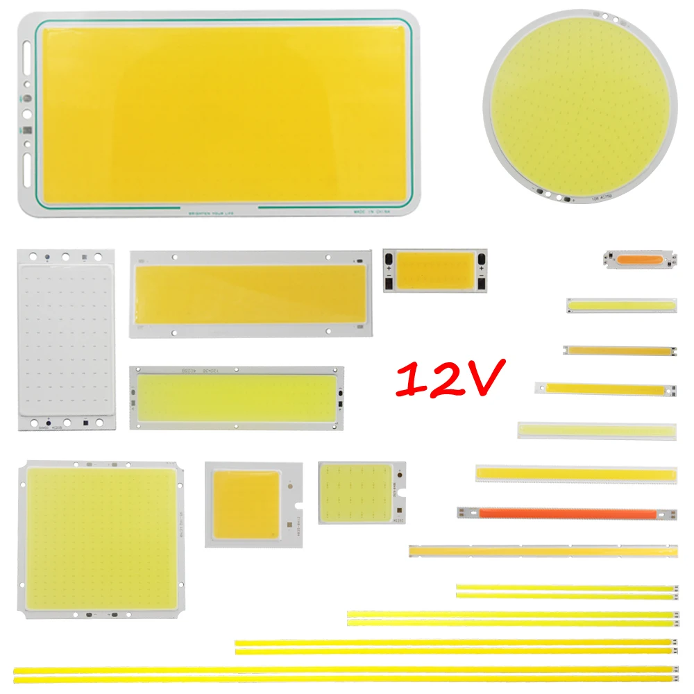 Большая Акция 2 Вт 200w микс AC/DC 12V led cob лампа светильник Теплый натуральный белого