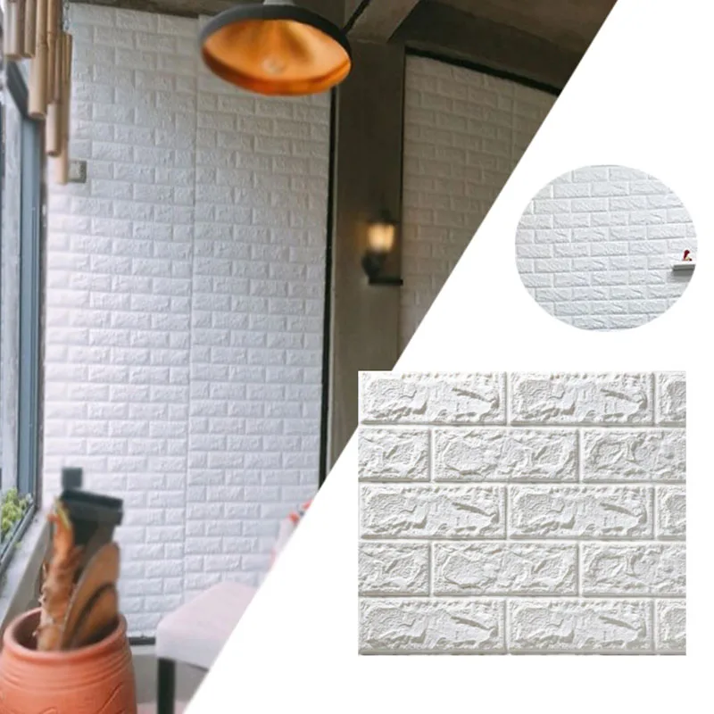 Популярная настенная наклейка из пенопласта 3D плитка кирпичная самоклеящаяся