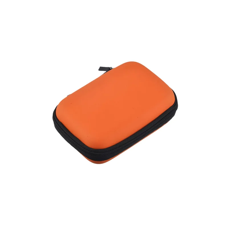 Orange 12x8cm Urijk чехол для наушников EVA, сумка для хранения монет, контейнер для наушников, коробка для хранения наушников, мешочек с держателем, органайзер для проводов - Цвет: Orange 12x8cm