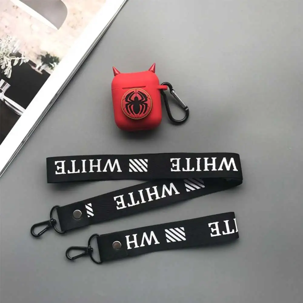 Силиконовый беспроводной чехол для наушников Marvel Super Hero, Bluetooth, защитный чехол для Airpods, аксессуары для Apple Airpods Char