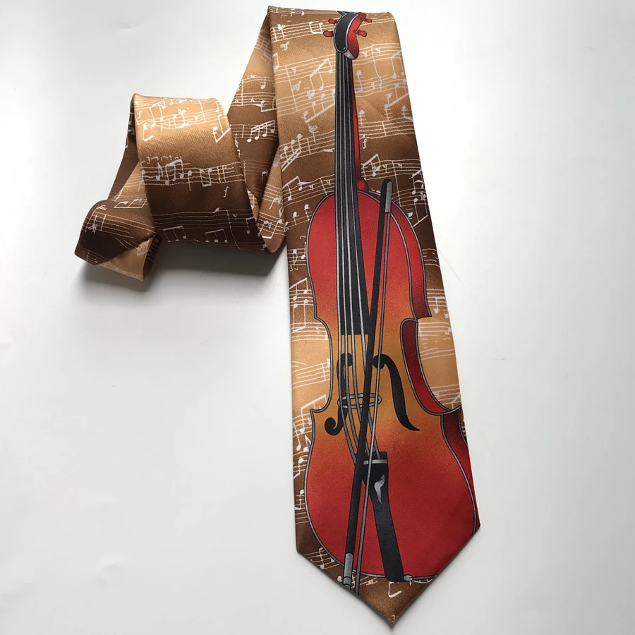 Уникальный дизайн мужской музыкальный галстук для музыкальных концертов