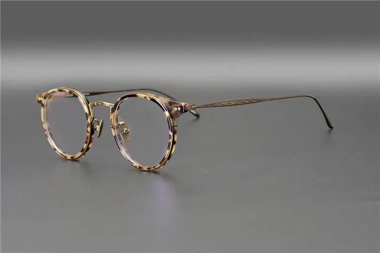 Titanium Vintage Round Optical Glasses Frame Men Brand Retro Clear Lens Eyeglasses Man Myopia Spectacles Frames Eyewear Oculos