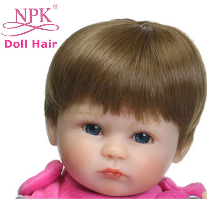 NPK Reborn Baby Doll парик для волос мягкий хорошее качество Boneca Bebes сделай сам Детская