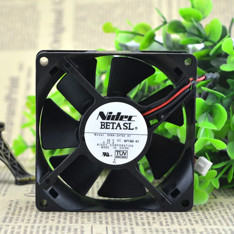 Оригинальный инверторный охлаждающий вентилятор NIDEC D08A-24TS2 01 24 в 8 см 80x25 мм |